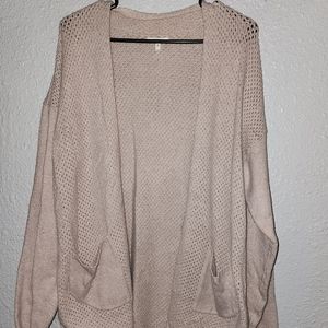 Maurices cream colored knitted cardigan